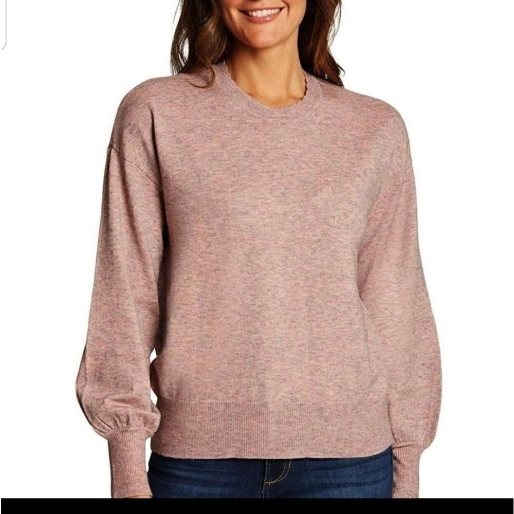 ELLA MOSS "MAGGIE" PUFFED SLEEVE SWEATER SZ S